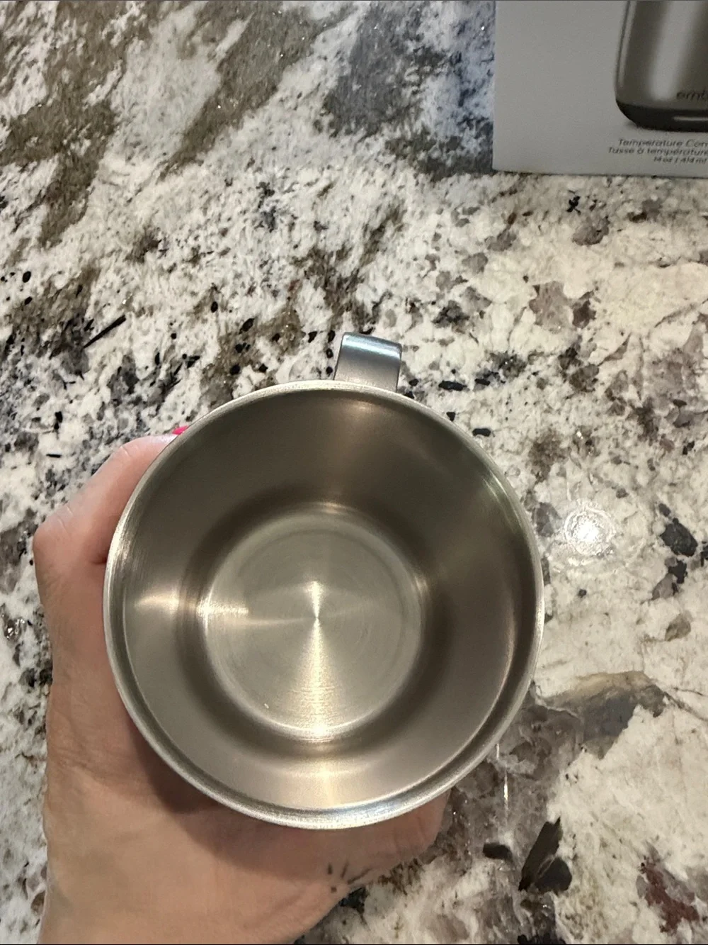 Ember 2 Temperature Control Mug 14oz with Sliding Lid - Stainless Steel Edition